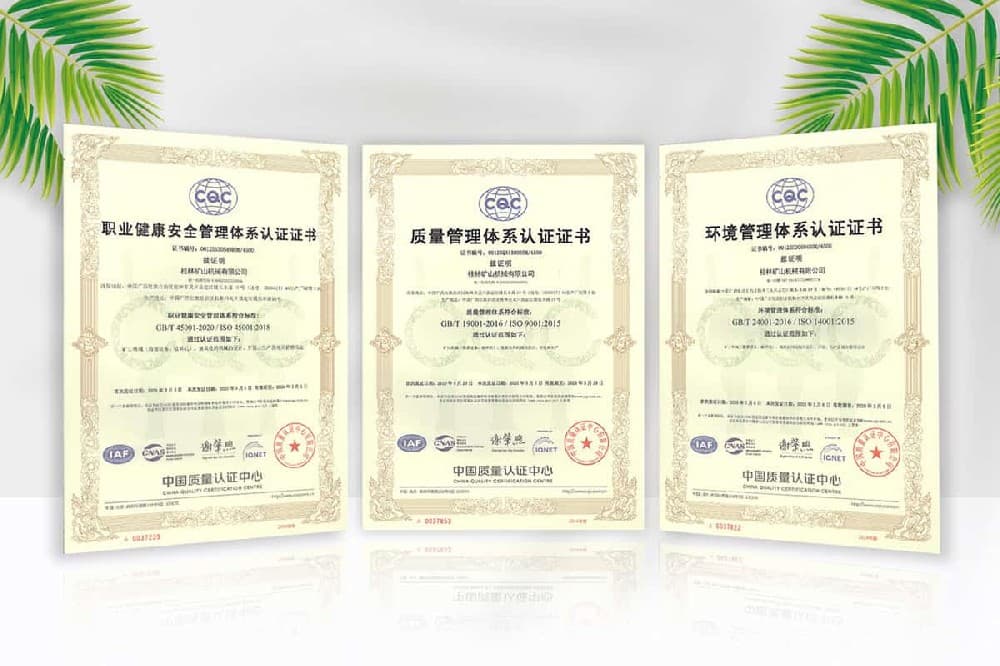 Three System Certification Certificates of Cronus Grinding Mill Manufacturer.jpg