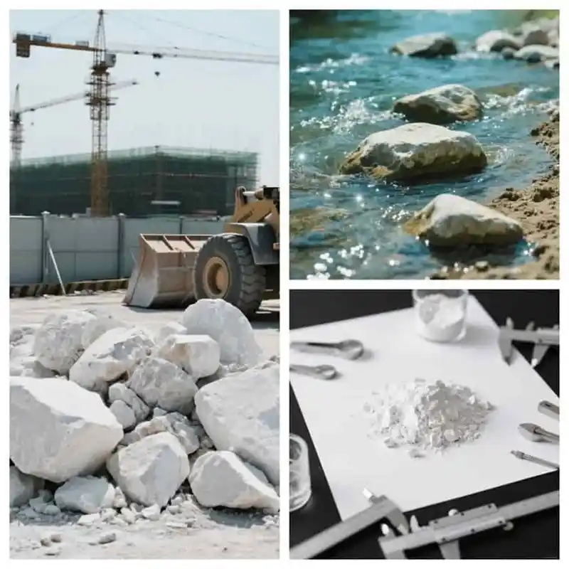 Limestone and limestone powder.webp
