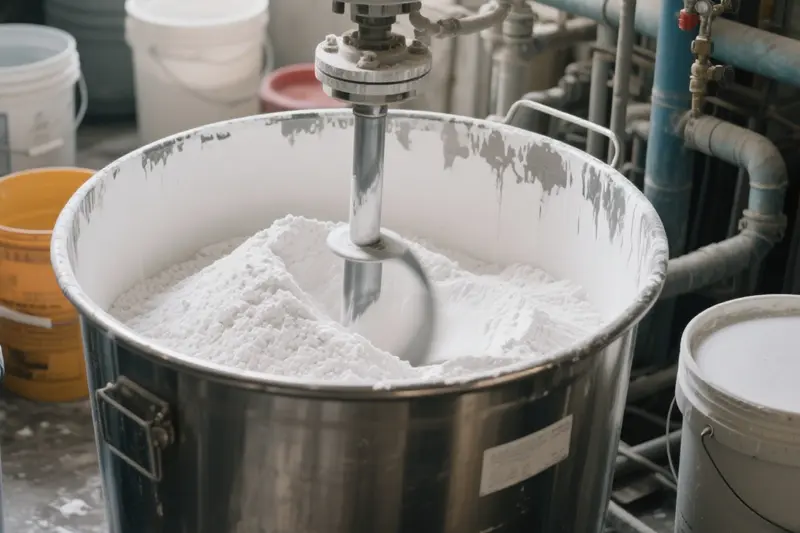 The application of talcum powder.webp